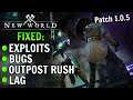 Huge Fixes To Exploits, Bugs, Lag & More in New World Patch Update 1.0.5