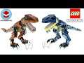 LEGO Creator 77940 + 77941 Mighty Dinosaurs in brown and blue - LEGO Speed Build Review