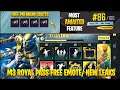 M3 ROYAL PASS FREE EMOTES NEW LEAKS | M3 ROYAL PASS LEAKS PUBG MOBILE| 1.6 UPDATE NEW FEATURES