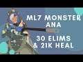 Overwatch Ana God mL7 Goes Insane With 30 Elims & 21K Heal!!