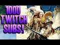 WE HIT 1000 SUBS ON TWITCH! MOVEMENT SPEED THANATOS! - Masters Ranked Duel - SMITE