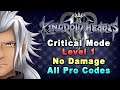 Kingdom Hearts III - Xemnas Data No Damage/No Vine Hit (LV1 Critical Mode/All Pro Codes)