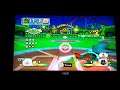 Mario Super Sluggers Bowser Monsters (P1) VS. Birdo Bows (CPU) in Yoshi Park at Night (3rd Part)
