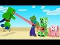 Using ALIEN LASER VISION In Minecraft! (super strong!)