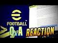 eFootball Q&A & NEW Load Out Article - REACTION!