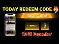 FREE FIRE REDEEM CODE TODAY | 18 DECEMBER REDEEM CODE FREE FIRE | FF REDEEM CODE TODAY 18 DECEMBER