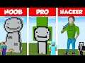 Minecraft NOOB vs PRO vs HACKER: DREAM STATUE HOUSE BUILD CHALLENGE in Minecraft / Animation