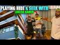 Playing Hide & Seek😂 In Real Life With LOKESH GAMER Or FREE FIRE Content Creators😍- Garena Free Fire