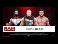 WWE 2K19 Brock Lesnar VS Seth Rollins,Dolph Ziggler Triple Threat Match