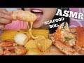 ASMR SEAFOOD BOIL + CHEESE SAUCE *KING CRAB (EXTREME EATING SOUNDS) NO TALKING | SAS-ASMR
