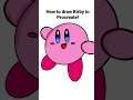 How to draw Kirby in Procreate!