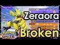 Pokémon Unite Zeraora Broken 38 Kills in Ranked