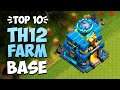 Top 10 Town Hall 12 Farming Base With Copy Link | TH12 Farm Base Design Layout | Clash of Clans