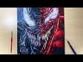 Drawing Venom (with.Carnage) speed drawing | Draw Soul