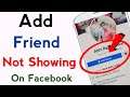 How To Fix Add Friend Not Showing On Facebook | Facebook Add Friend Not Showing 100% Problem Fixed