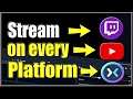 How to Live Stream to Multiple Platforms for FREE using Streamlabs OBS & Restream! (Easy Method)