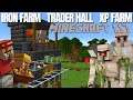 Minecraft 1.17 Iron Farm Villager Trading Hall & XP Farm Combined | Block by Block Tutorial (2021)