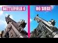 Rainbow Six Siege vs Battlefield 4 Weapons Comparison