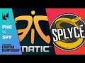 FNC vs SPY   LEC 2019 Summer Split Week 4 Day 2   Fnatic vs Splyce