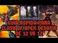 GUIA RAPIDA PARA CLASH OF APEX ARENA DE 12 VS 12 #ironsaga #anime