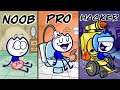 Max Occupied His RADIOACTIVE Toilet - NOOB vs PRO vs HACKER Pencilanimation Funny Animated Film