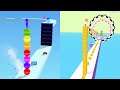 Stack Rider Vs Cube Surfer π₯°π‘π’ All Levels Gameplay Walkthrough Android, iOS NEW UPDATE!!!