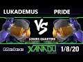 S@X 336 SSBM - Lukademus (Sheik) Vs. Pride (Sheik) Smash Melee Losers Quarters