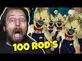 100 Rod's GEGEN mich ?! | Ice Scream 4 Mods