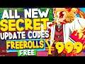 ALL NEW *SECRET REROLL* UPDATE CODES in SLAYERS UNLEASHED CODES! (Slayers Unleashed Codes Roblox)