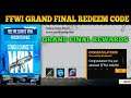 FFWI Grand Final Redeem Code Malayala || Ffwi Today Rewards Malayalam || Gaming With Malayali Bro