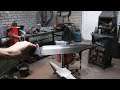 Forging a new and improved ultra bowie knife, part 2, making the handle.