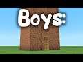 girls and boys houses: