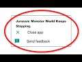 How To Fix Jurassic Monster World Keeps Stopping Error Android & Ios