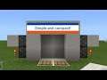 Minecraft redstone tutorial-how to make a 2x2 piston door