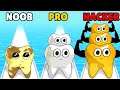 NOOB vs PRO vs HACKER in Teeth Stack 3D