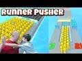 Runner Pusher Gameplay and Review (iOS and Android Mobile Game)