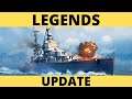 UPDATE : World of Warships Legends Patchnotes