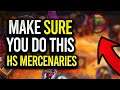 Useful Tips YOU NEED TO KNOW For Hearthstone Mercenaries (New Player Guide)