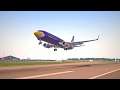 Crosswind Landing Surat Thani  |  Nok Air 737-800  |  X-Plane 11