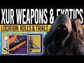 Destiny 2: XUR'S WEAPONS & INSANE STAT ROLLS! - Weapon Rolls, Exotics & Xur Location | 17th December
