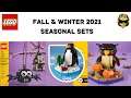 LEGO Fall & Winter 2021 Seasonal Sets Revealed: Halloween Ornaments & Animal Builds!