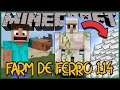 Farm de Ferro Fácil de Fazer  Minecraft 1.16, Minecraft Bedrock, MCPE, Xbox One, PS4 #Shorts