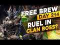 Fusion Prep & RUEL IN THE Unkillable Clan Boss | F2P Day 214 | RAID SHADOW LEGENDS