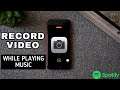 How to Play Music & Record Video at the same time on iPhone #shorts