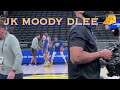 📺 Kuminga, Moody, Chiozza and Damion Lee dribbling drills due to late pregame Pacers walkthrough
