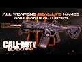 Call of Duty Black Ops 3 - All Weapons Real Life Names and Manufacturers