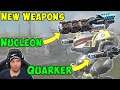 NEW Weapons Tested: NUCLEON & QUARKER - War Robots Test Server Gameplay WR