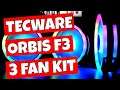 Tecware Orbis F3 120mm ARGB 3 Fan Kit with Hub and Remote