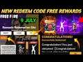TONIGHT UPDATE FREEFIRE| JULY 9 NEW EVENTS|New redeem code in freefire|Free gloowall emote|MALAYALAM