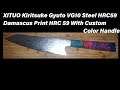 XITUO 8 Inch Kiritsuke Gyuto VG-10 Steel HRC59 Damascus Print HRC 59 - Thin Cutting